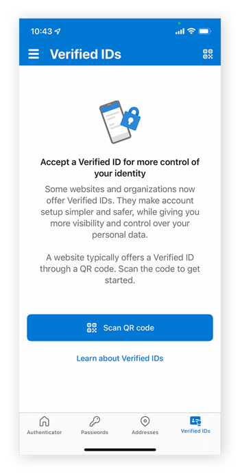 扫描 QR 代码以将 Google Authenticator与帐户验证连结